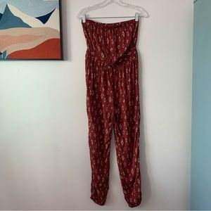 OUT FROM UNDER Small Printed Strapless Jumpsuit